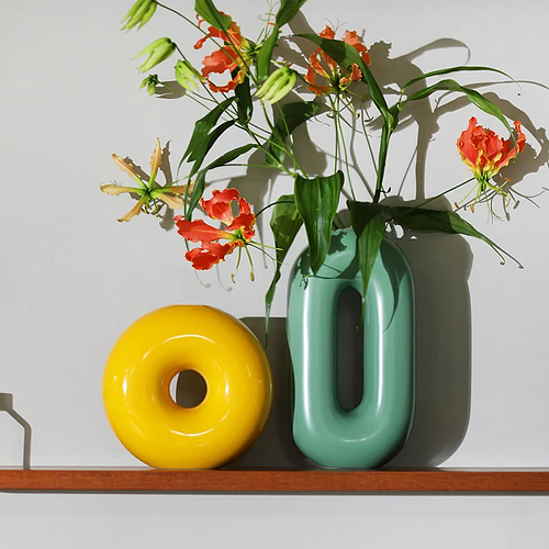 &Klevering Amsterdam Vase Torus yellow